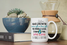 Load and play video in Gallery viewer, I Believe... Equality Mug, Black Lives Matter, Dishwasher &amp; Microwave Safe, Premium Ceramic Mug
