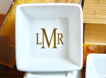 Load image into Gallery viewer, Monogrammed Ring Dish, Bridal Party Gift, Wedding Gift, Bridal Shower, Anniversary
